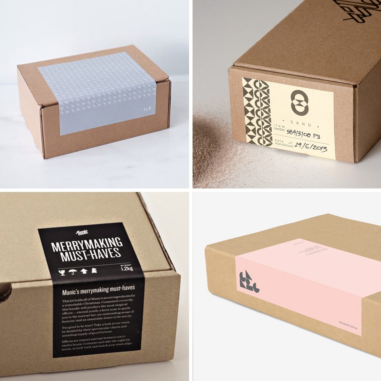 Photos via: Anagrama; Ila; Marios Georntamilis, Nikos Athanasopoulos, and Konstantina Gorgogianni, —, — 90 Ideas to Spruce Up Your Holiday Packaging Design