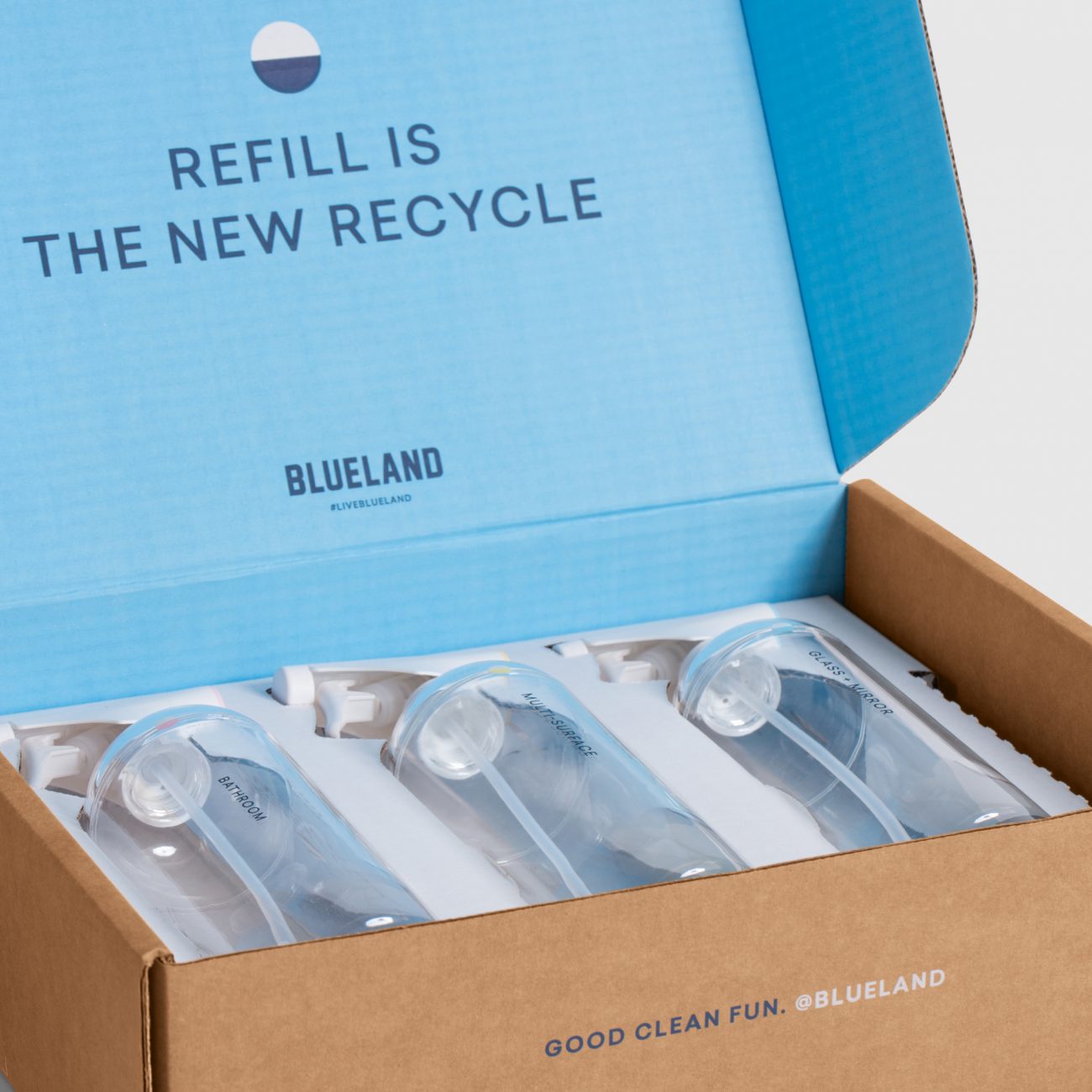 Blueland used Lumi Experts to design packaging for cleaning products that use refillable spray bottles and just-add-water tablets Release Notes: 7 New Sustainability Properties to Reduce and Reuse Packaging