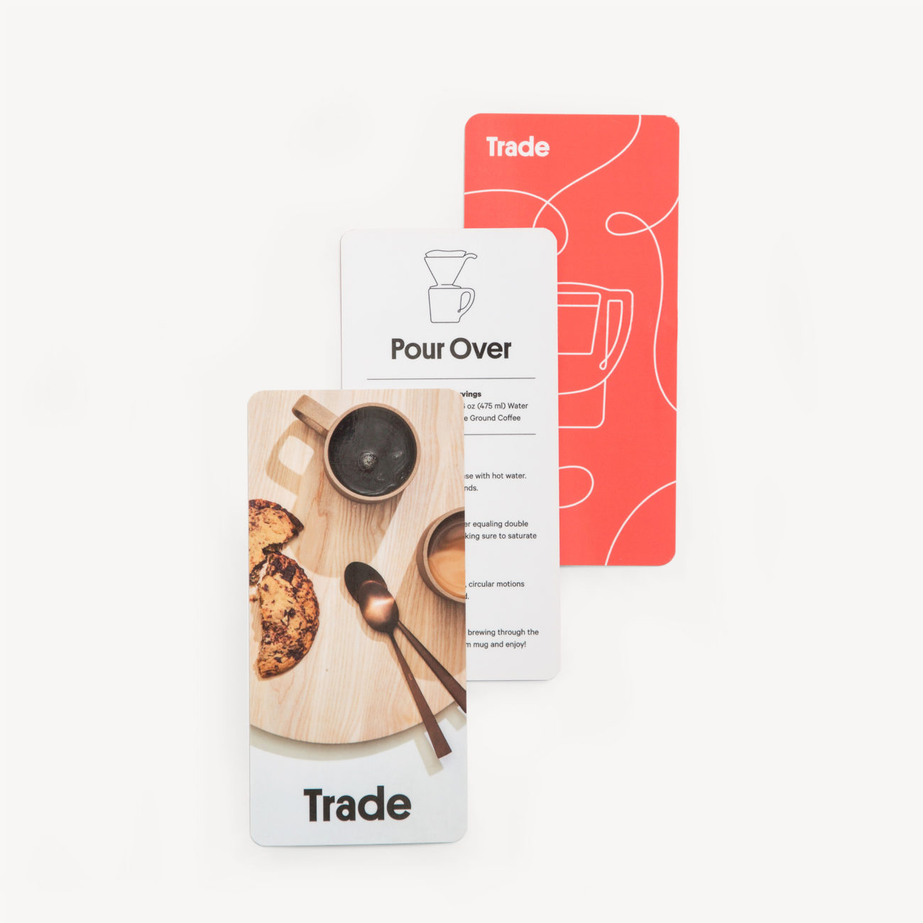 Custom flat card for Trade Coffee Co Lithography