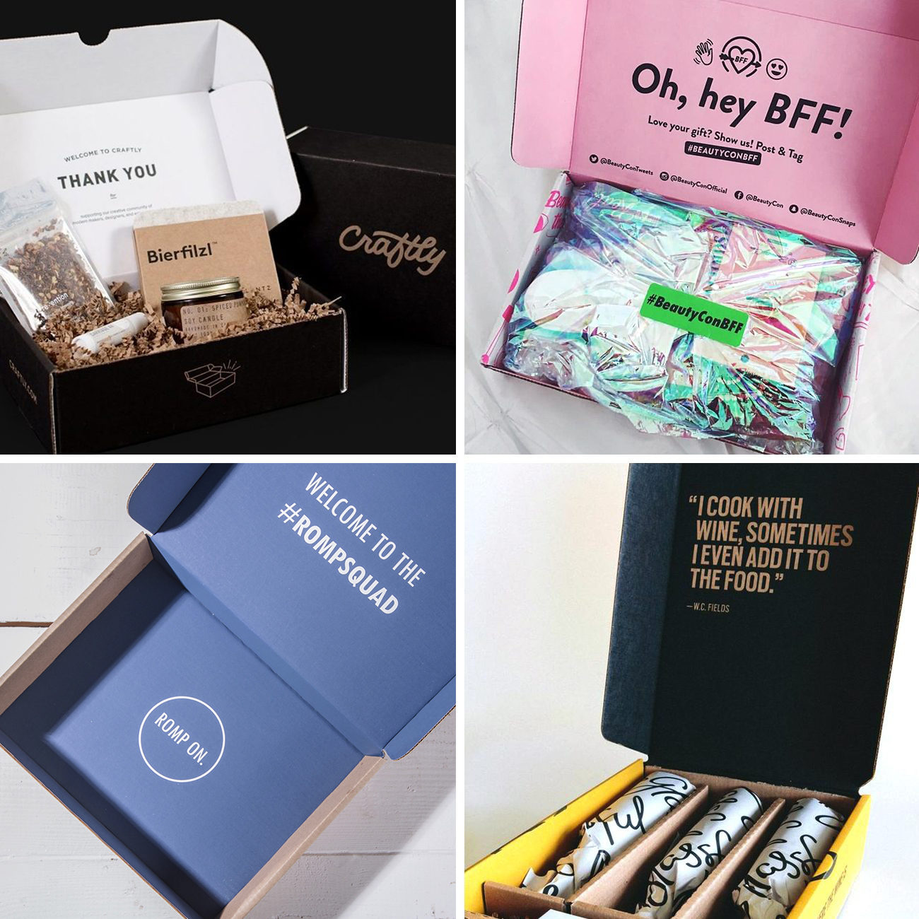Photos via: Sezane, Lumi, Beauty Con, MM La Fleur, Yan Can 90 Ideas to Spruce Up Your Holiday Packaging Design