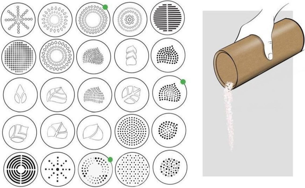 Sifter top ideation concepts. How Seventh Generation designed their Zero Plastic cleaning line