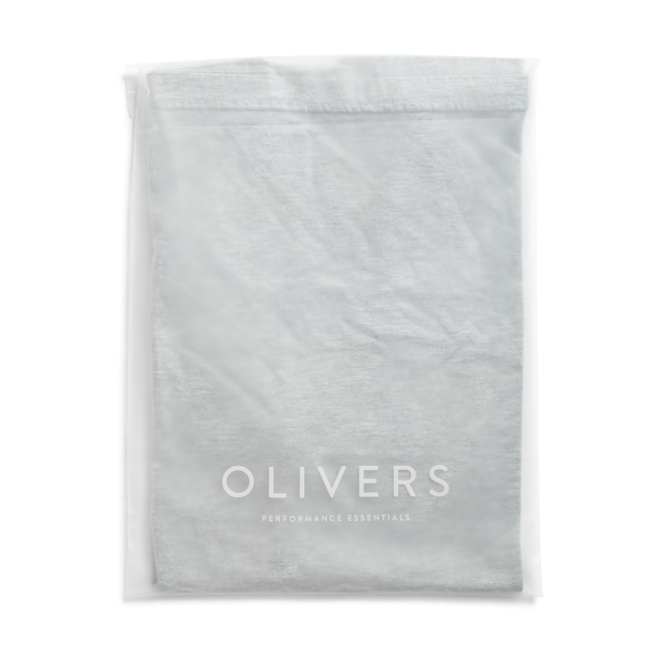 Custom peel and seal poly bag for Olivers Apparel