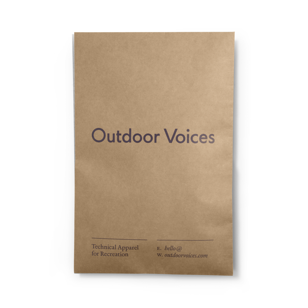 Outdoor Voices stores apparel in ready-to-ship, clear bags that are placed in a kraft mailer for shipping. In storage and in shipping, the bag protects apparel from dirt, liquid, or snags. What every brand can learn from Amazon's Frustration-Free Packaging guidelines