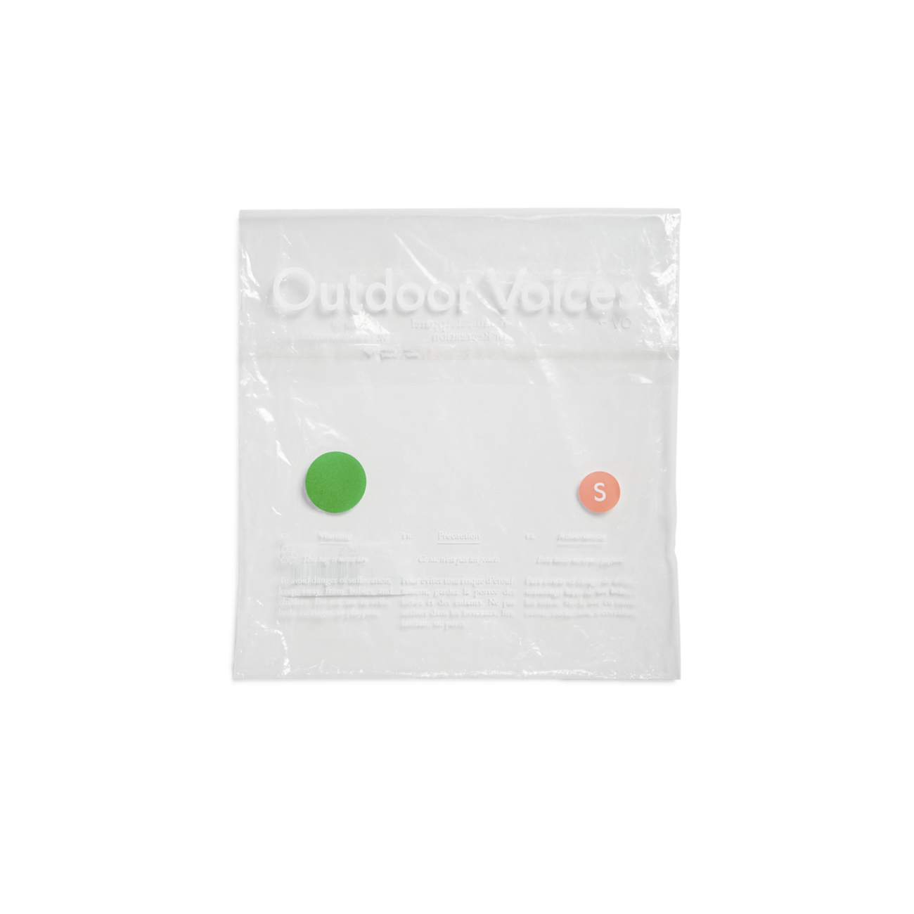 Outdoor Voices stores apparel in ready-to-ship, clear bags that are placed in a kraft mailer for shipping. In storage and in shipping, the bag protects apparel from dirt, liquid, or snags. What every brand can learn from Amazon's Frustration-Free Packaging guidelines